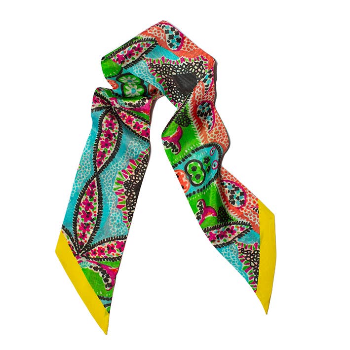 Paisley blue twilly