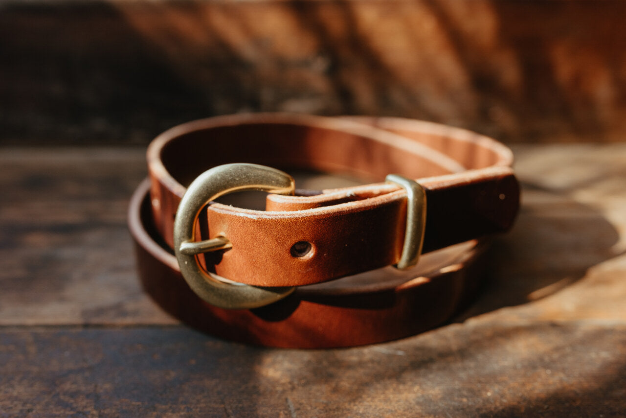 Hawkins & Co. Belt | Belt - 1 inch wide | Solid Brass Hawkins & Co. Belt Ordering note: Women are jean size plus 2 inches. Feel free to visit the store to try in person or measure your current belt from the most used hole for a perfect fit. Pennsylvania n