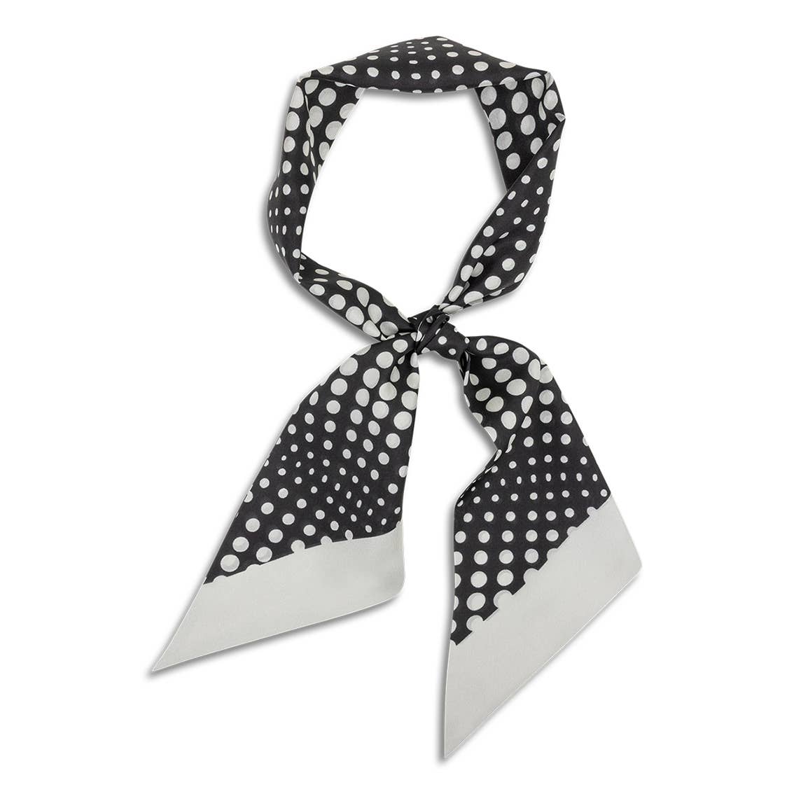 Dotted black twilly