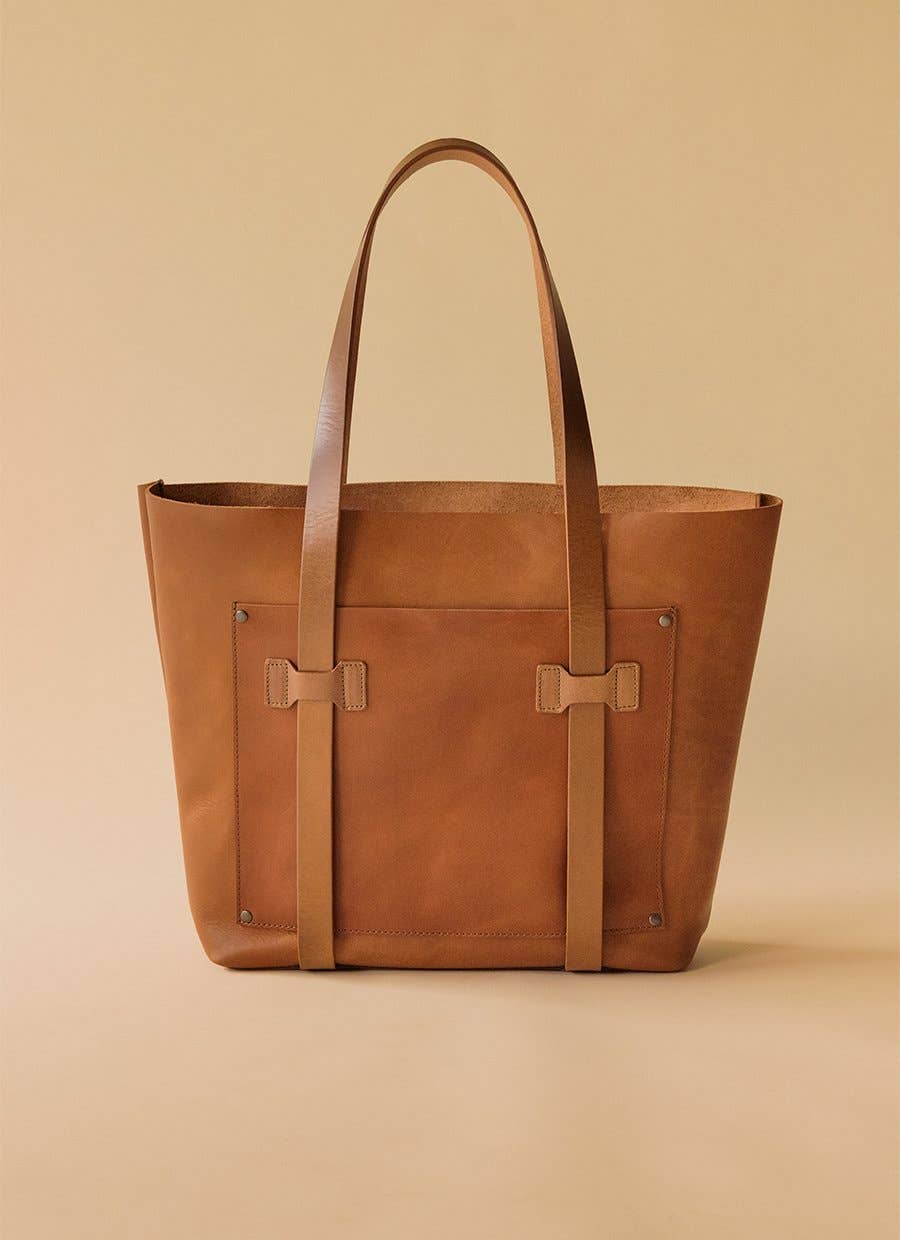 Leather Medium Tote Bag for Women