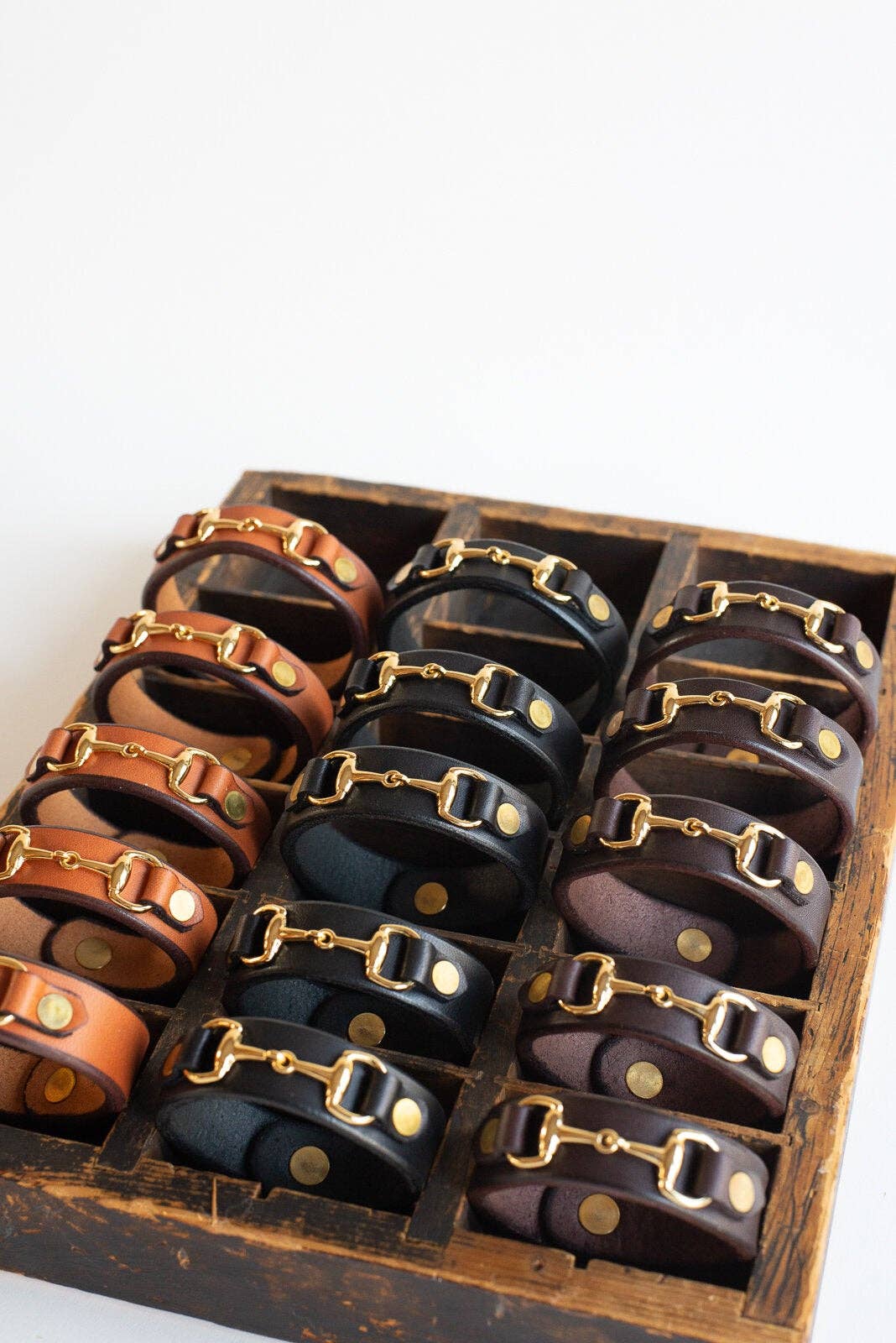 The Leather Horse Bit Bracelet
