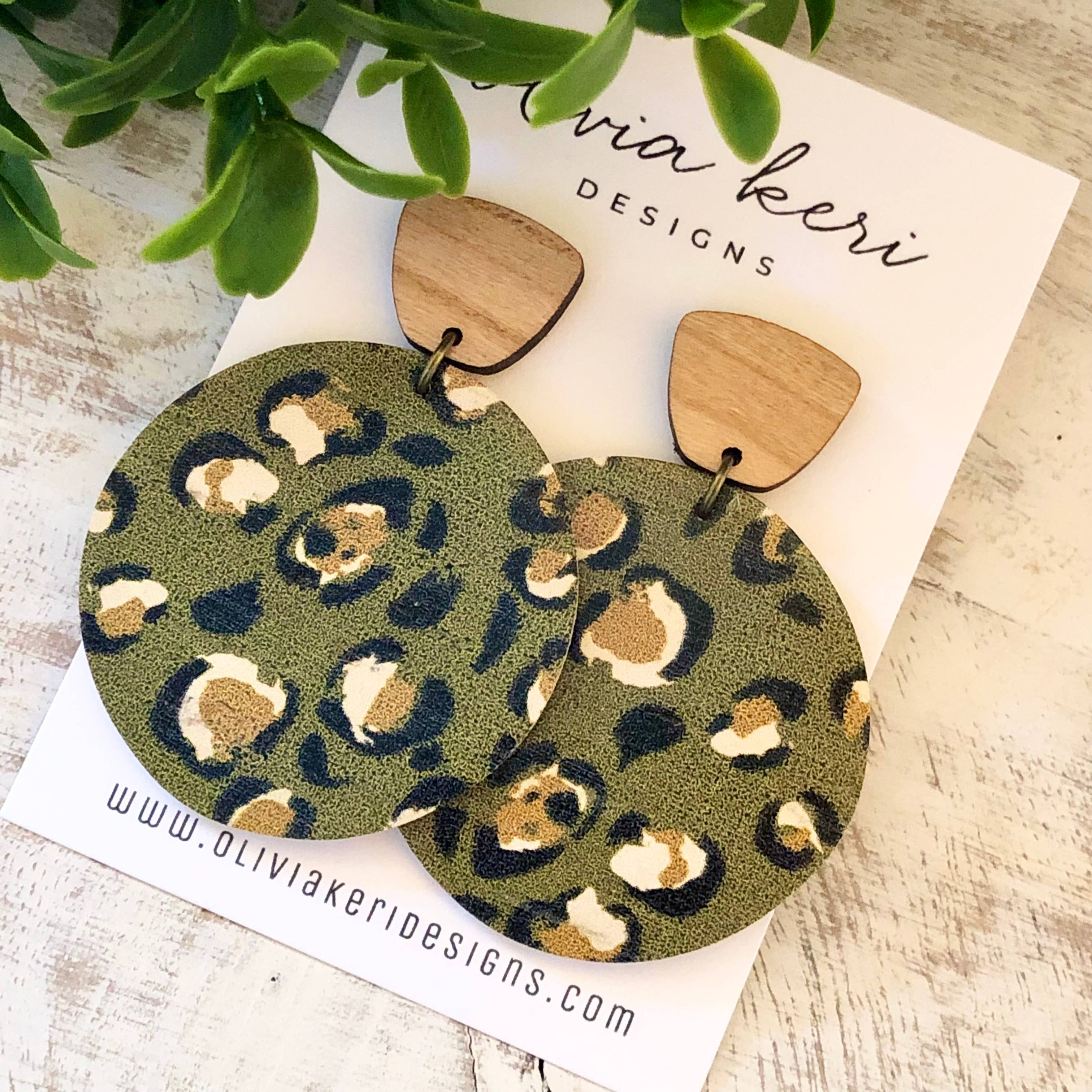 Everly - Olive Leopard