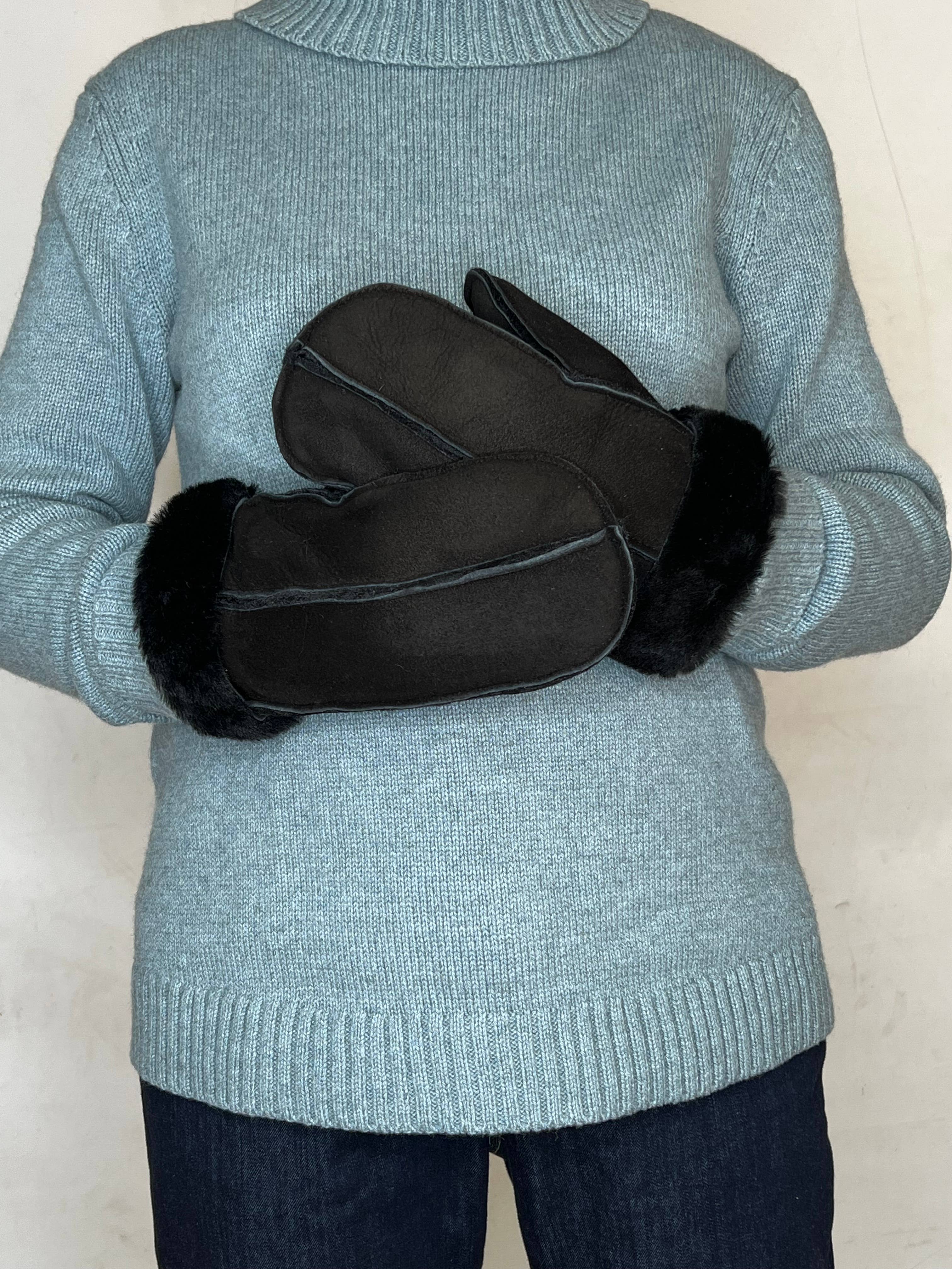Shearling Mittens | Split Palm Sheepskin | M02 Mittens
