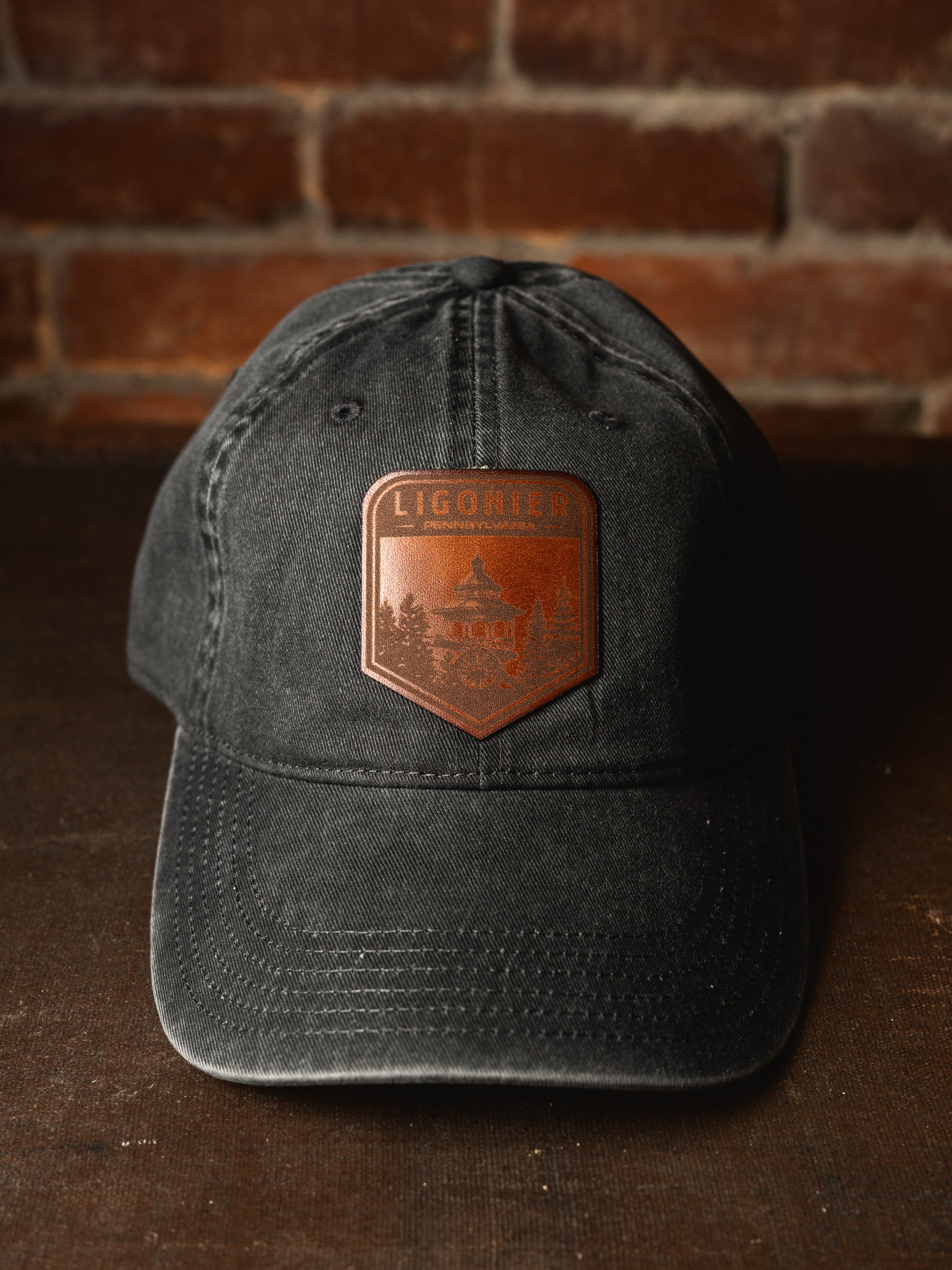 Ligonier Leather Patch Hat