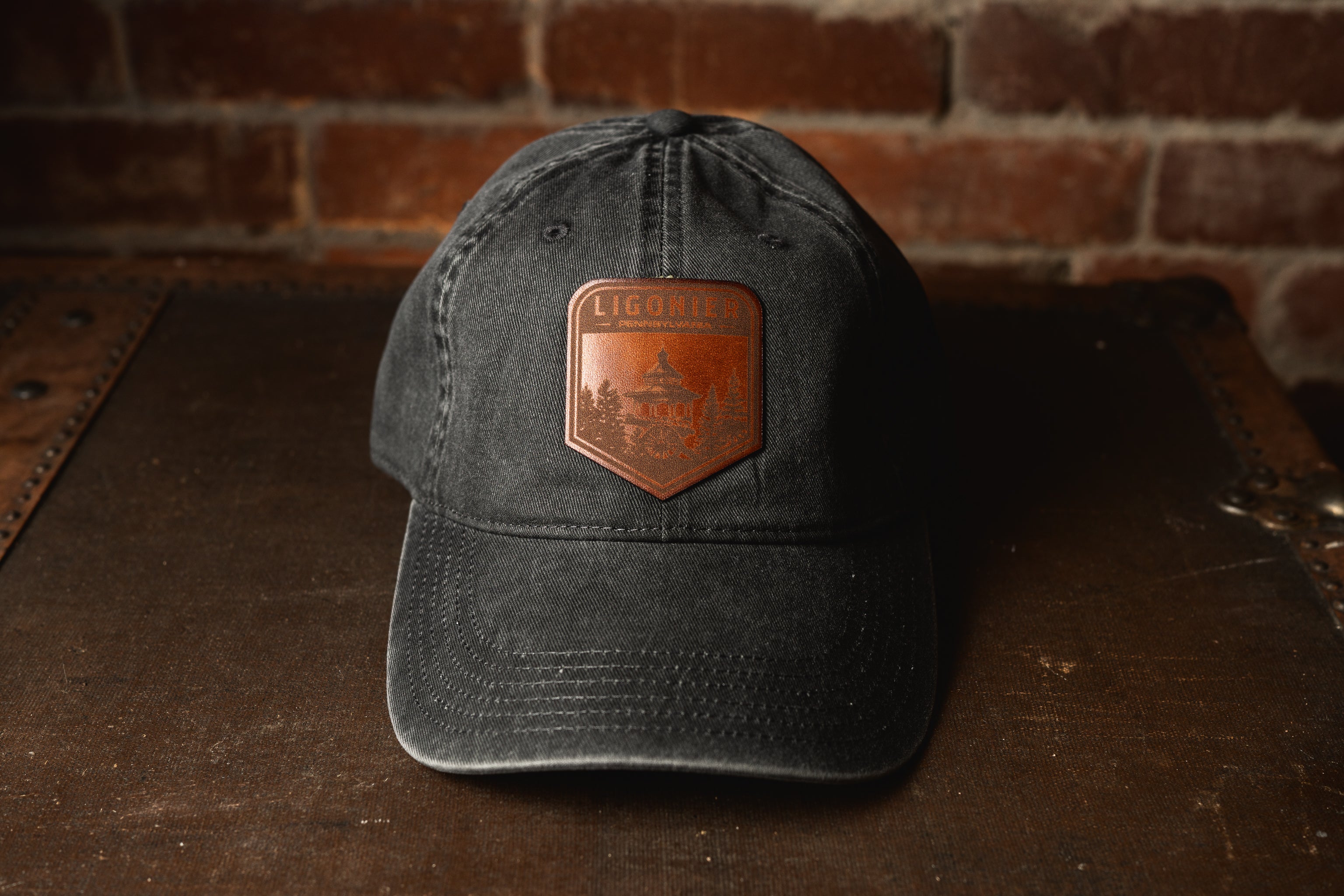 Ligonier Leather Patch Hat