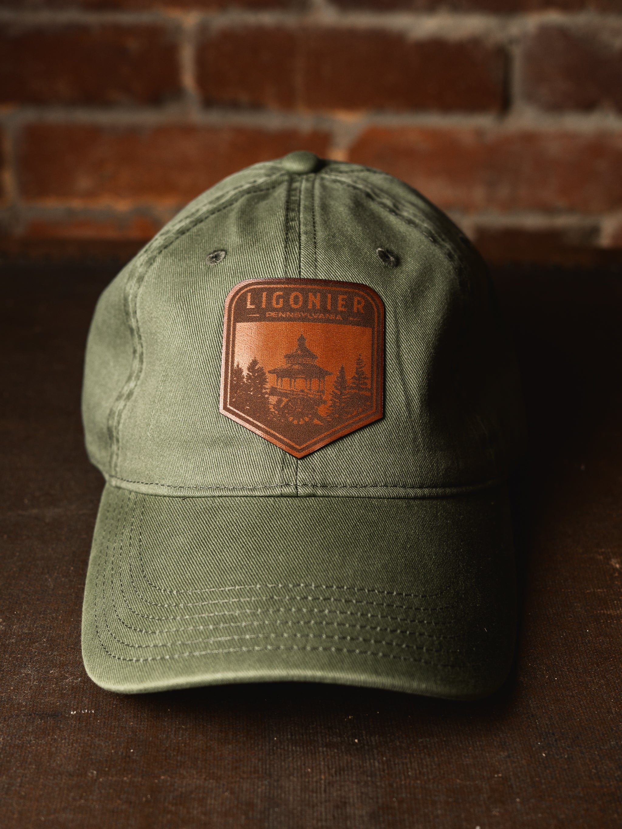 Ligonier Leather Patch Hat