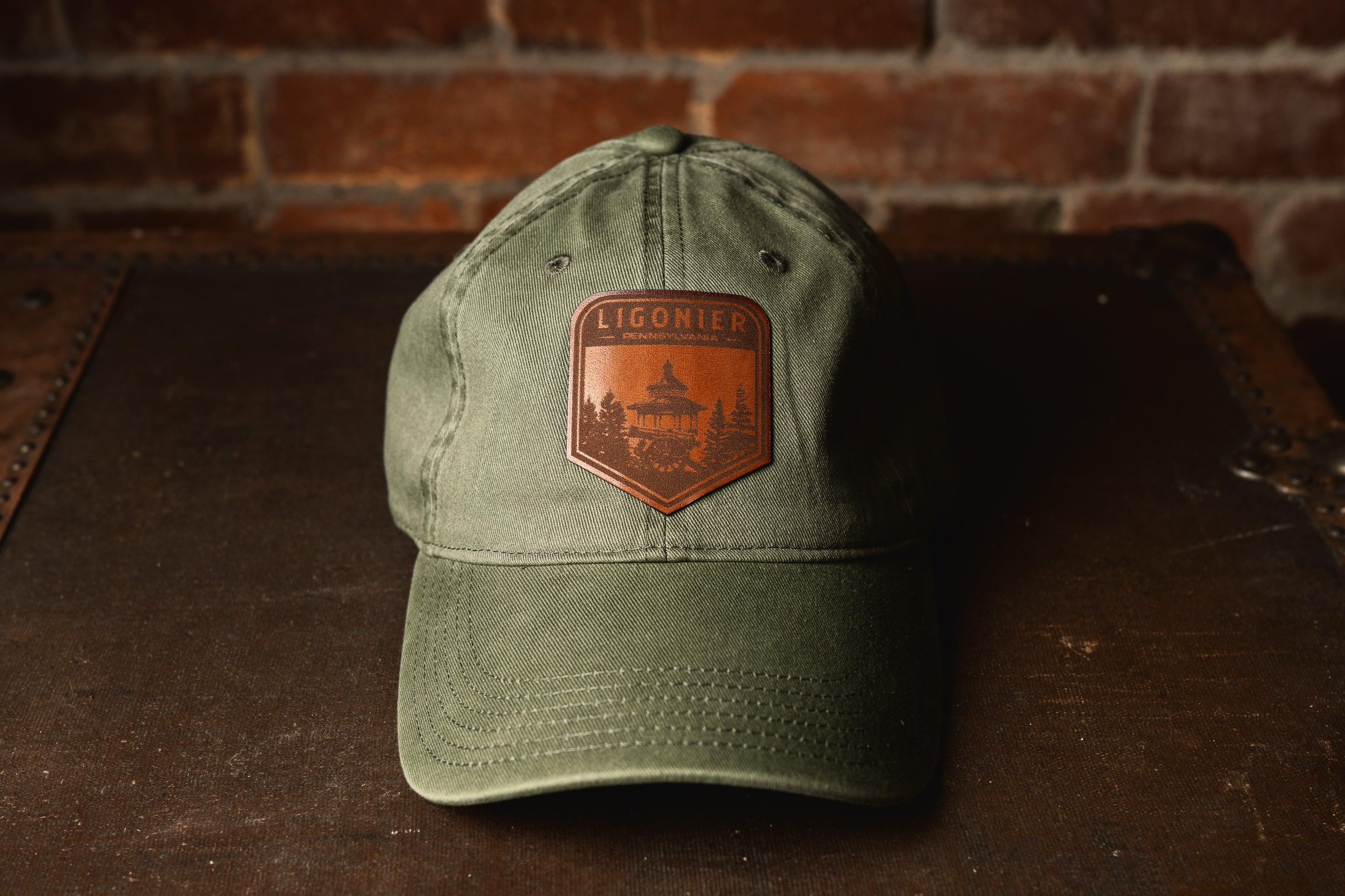 Ligonier Leather Patch Hat