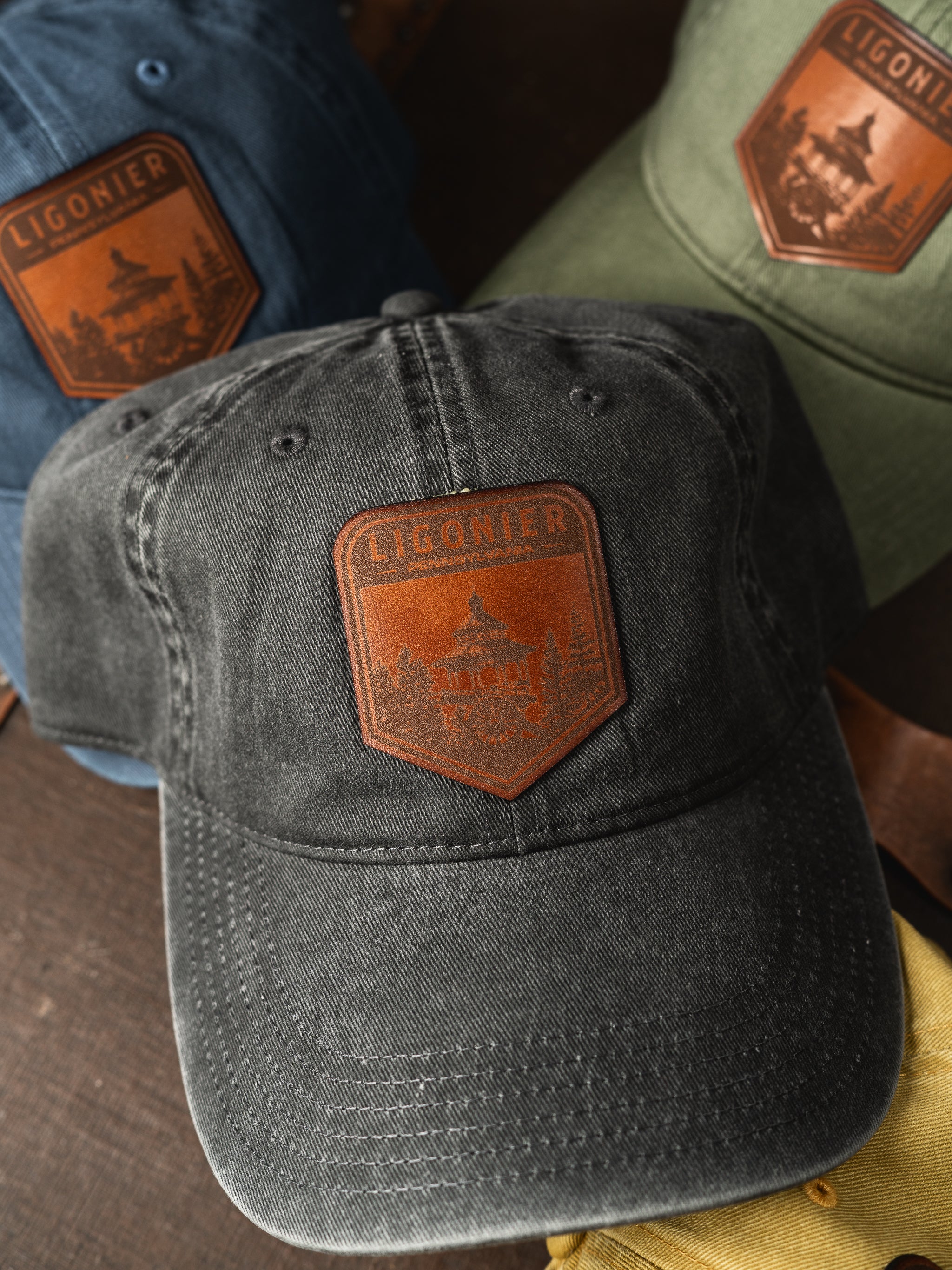 Ligonier Leather Patch Hat