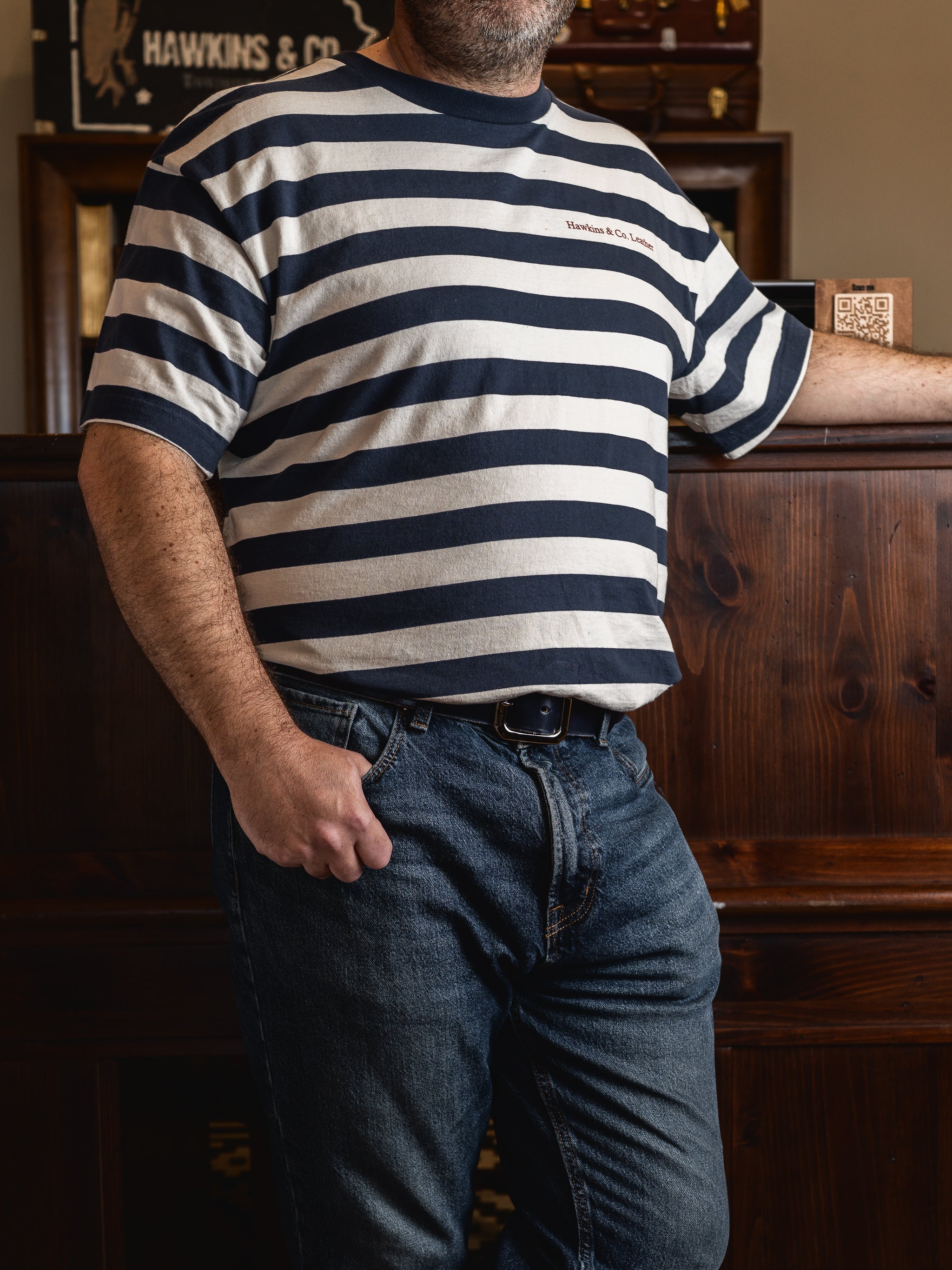 Made Slow Stripe T-Shirt