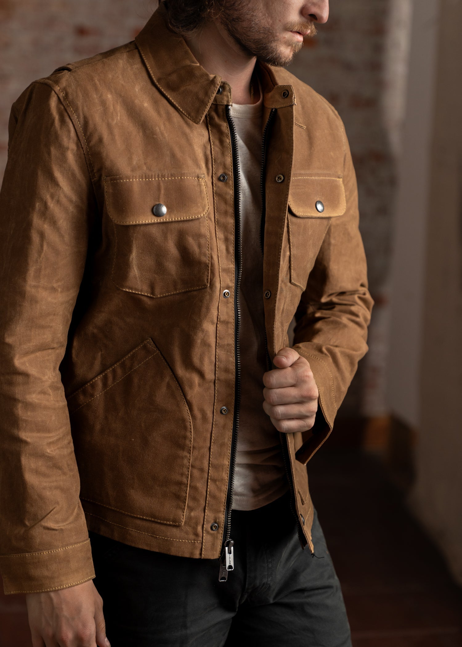 Cruiser Jacket - Raymond Waxed Canvas – Hawkins & Co. Leather