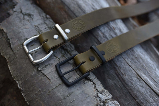 Olive Green - PA Harness Leather Belt