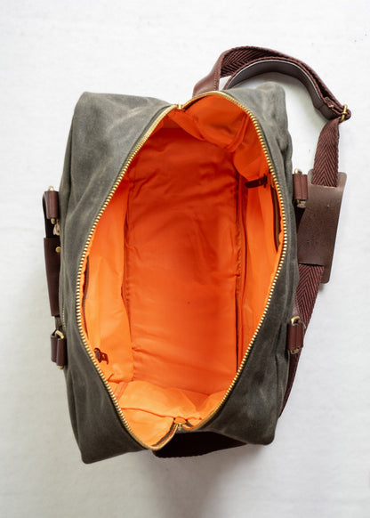 Waxed Canvas Weekender Bag