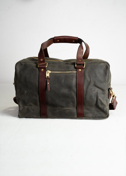Waxed Canvas Weekender Bag
