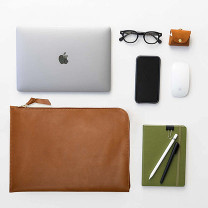 16'' Leather Laptop Sleeve