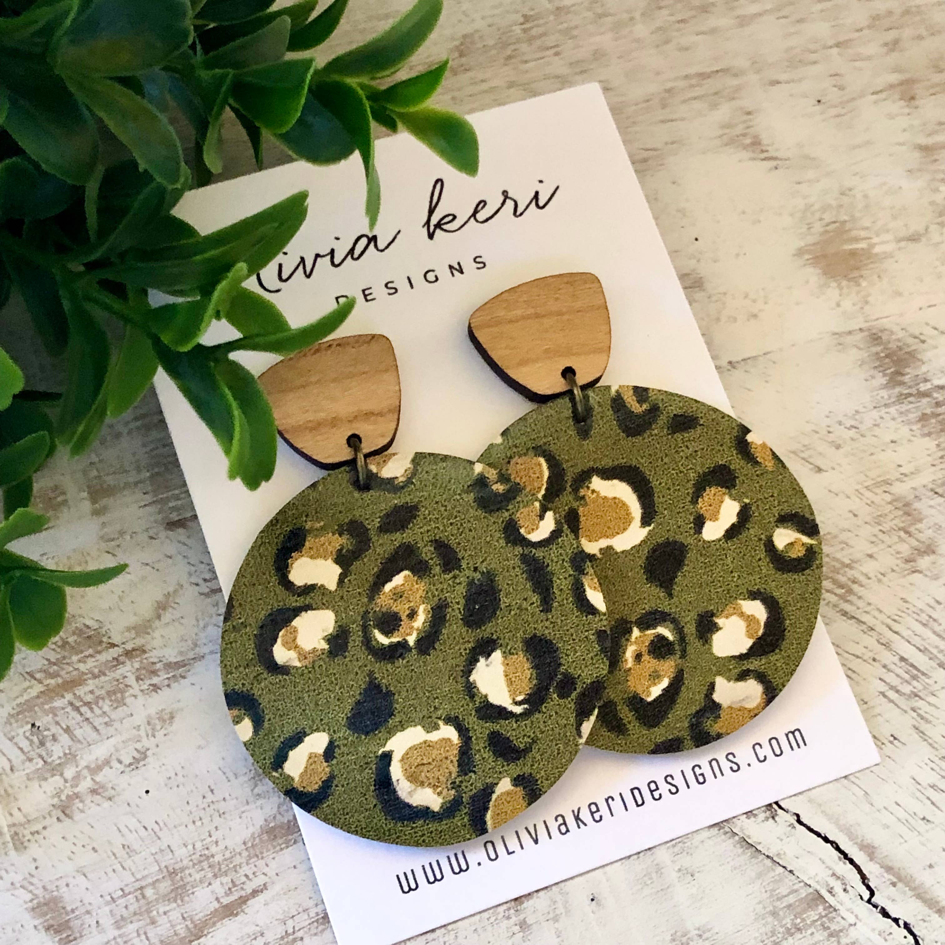 Everly - Olive Leopard