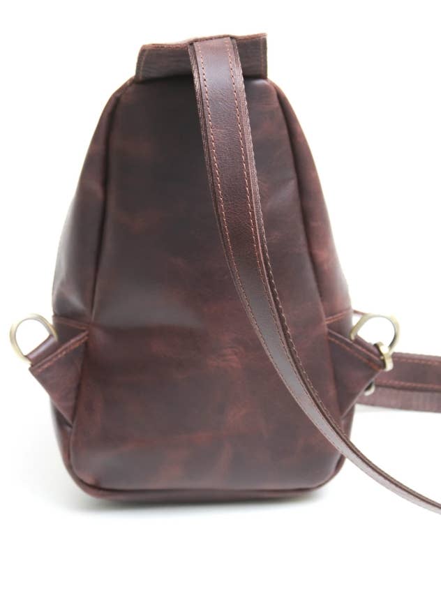 Genuine Leather Crossbody Bag, Leather Sling Bag