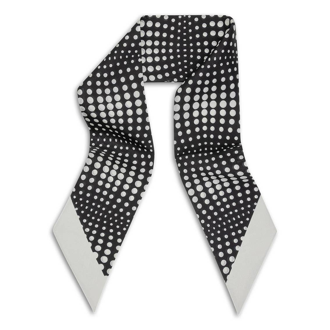 Dotted black twilly