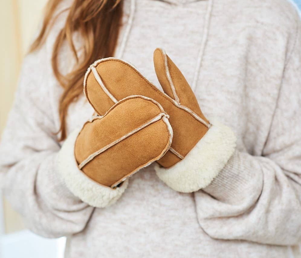 Shearling Mittens | Split Palm Sheepskin | M02 Mittens