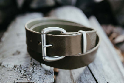 Olive Green - PA Harness Leather Belt